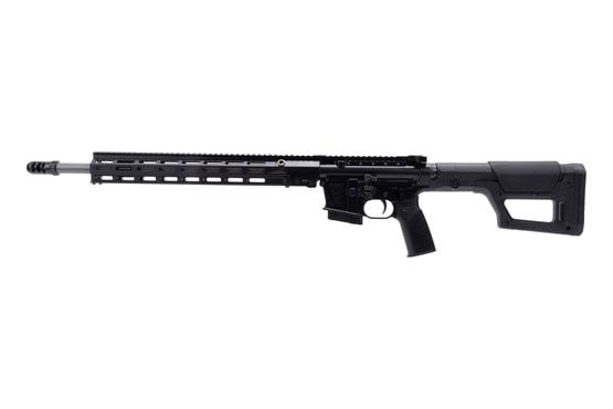 6mm ARC AR-15 rifle, black.